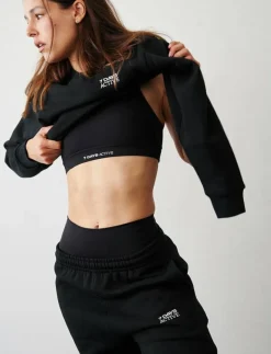 7 DAYS Active Organic Fitted Crewneck - Sweatshirts 001 BLACK Clearance