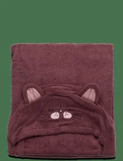 Pippi Organic hooded bath towel - Handdukar ROSE BROWN Clearance