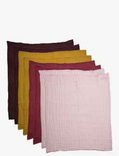 Pippi Organic Muslin Cloth (8-pack) - Muslindukar CHALK PINK Outlet