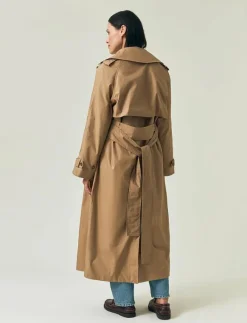 Lexington Clothing Oversized Cotton Trench Coat - Trenchcoats BEIGE Hot