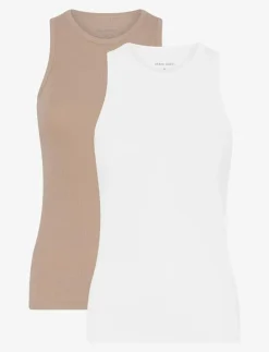 2-Pack Women Bamboo Tank Top Rib - T-shirts|URBAN QUEST Online
