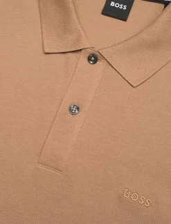 BOSS Pallas - Kortärmade pikéer MEDIUM BEIGE Online