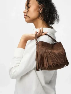 PCOLIVIA FRINGES CROSS BODY BAG D2D FSY - Axelremsväskor|Pieces Hot