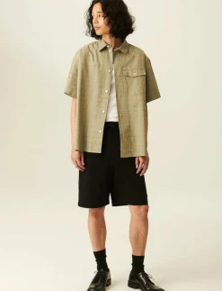 Rue de Tokyo PEDRO LIGHT TWILL - Shorts BLACK