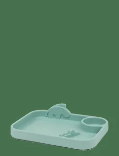 Done by Deer Peekaboo compartment plate Deer friends - Serveringsset BLUE Best