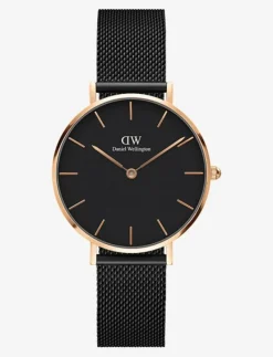Daniel Wellington Petite 36 Ashfield RG Black - Analog klocka ROSE GOLD Discount