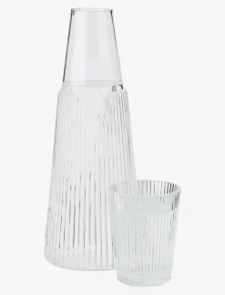 Stelton Pilastro karaff med dricksglas 1 l. - Vattenkaraffer & Vattenkannor CLEAR New