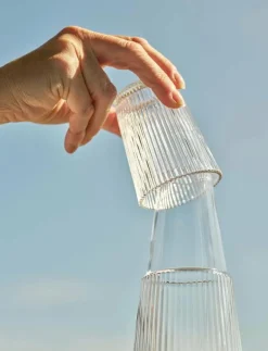 Stelton Pilastro karaff med dricksglas 1 l. - Vattenkaraffer & Vattenkannor CLEAR New