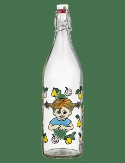 Muurla Pippi glasflaska Frukter 1L - Vattenflaskor CLEAR Best