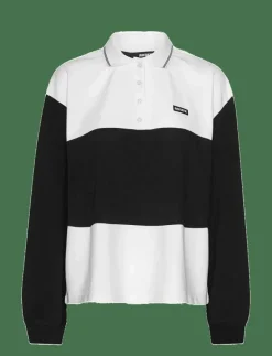 ROTATE Birger Christensen PIQUE LONGSLEEVE POLO - Pikéer BRIGHT WHITE