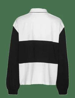 ROTATE Birger Christensen PIQUE LONGSLEEVE POLO - Pikéer BRIGHT WHITE