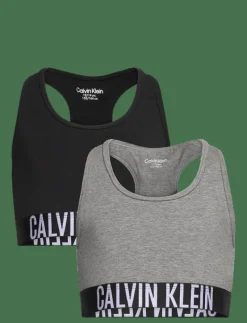 Calvin Klein 2PK BRALETTE - Överdelar PVHBLACK/GREYHEATHER New