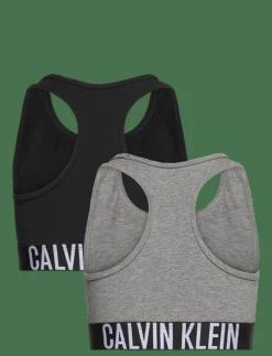 Calvin Klein 2PK BRALETTE - Överdelar PVHBLACK/GREYHEATHER New