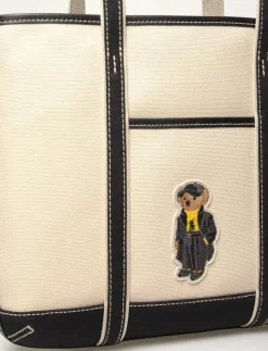 Polo Bear Canvas Small Shopper Tote - Shoppers|Polo Ralph Lauren