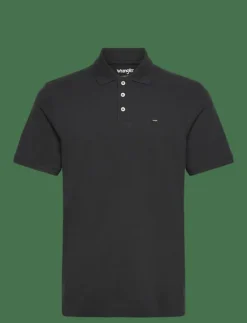 Wrangler POLO SHIRT - Kortärmade pikéer BLACK
