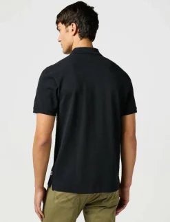 Wrangler POLO SHIRT - Kortärmade pikéer BLACK
