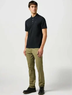 Wrangler POLO SHIRT - Kortärmade pikéer BLACK