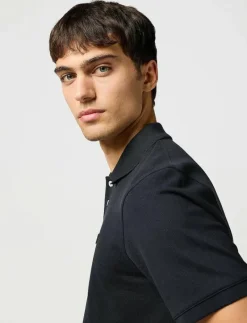 Wrangler POLO SHIRT - Kortärmade pikéer BLACK