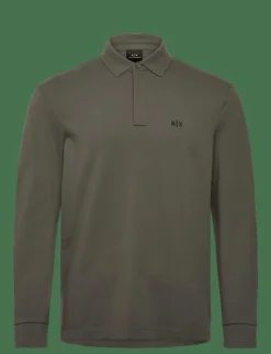 Armani Exchange POLO SHIRT - Långärmade pikéer SAGE Discount