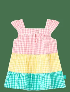 Boboli Poplin dress check - Ärmlösa babyklänningar CHECKS New