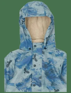 mikk-line PU AOP Rain Set Teddy Rec w. Susp104 - Regnställ BLUE NIGHTS Best