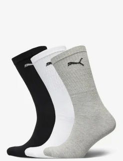 PUMA UNISEX LIGHT CREW SOCK 3P - Strumpor WHITE / GREY / BLACK Clearance