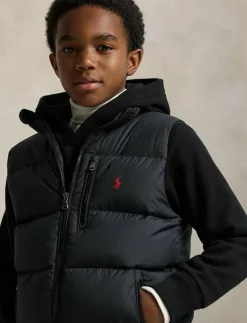 Ralph Lauren Kids Quilted Down Vest - Väst POLO BLACK Best