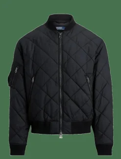 Polo Ralph Lauren Quilted Jacquard Bomber Jacket - Quiltade jackor POLO BLACK Online