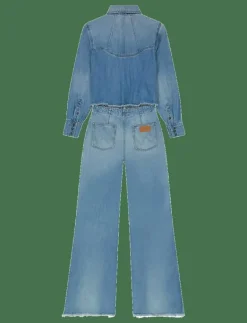Wrangler RADIATING COVERALL - Utsvängda jeans SHIMMERSTONE Discount