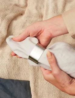 Aida RAW napkin holder 4 pcs giftbox - Servettringar & Servettställ MATTE STEEL Discount