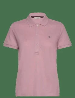 GANT REG SHIELD LOGO SS PIQUE - Pikéer DUSTY PINK Outlet