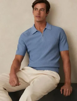 Reiss REGIS - Kortärmade pikéer BLUE New