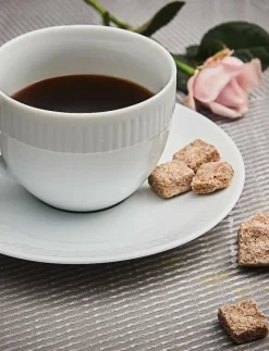 Aida Relief - kaffekop m underkop porcelæn 4 stk 20 cl gaveæske - Kaffekoppar WHITE Sale