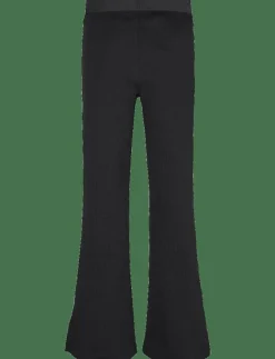 Calvin Klein RIB FLARE PANT - Leggings CK BLACK Sale
