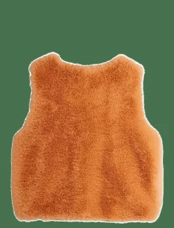 Mini Rodini Ritzratz patch faux fur vest - Väst PINK Sale