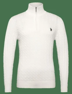 U.S. Polo Assn. ROMEO REG CAB HZ USPA M KNIT - Polokrage CLOUD DANCER Outlet