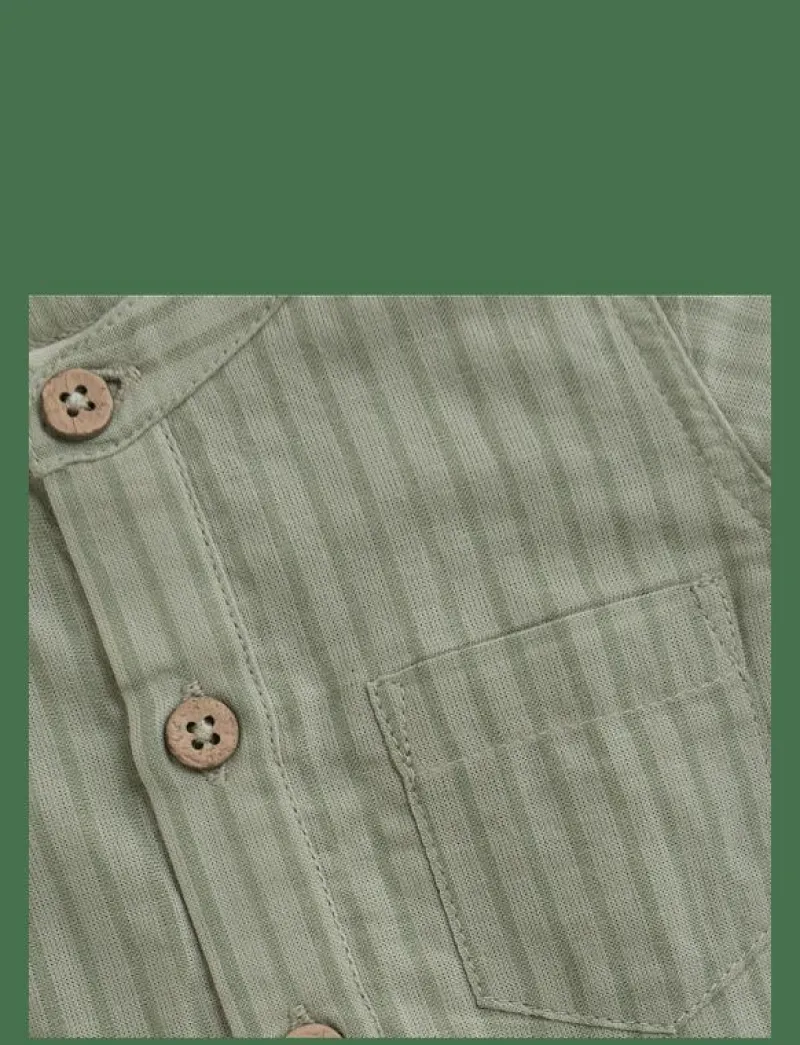 Fixoni Romper SS Woven - Kortärmad bodysuit DESERT SAGE