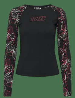 Roxy ACTIVE LS LYCRA - Våtdräkter ANTHRACITE ATHLETIC HIBISCUS Clearance