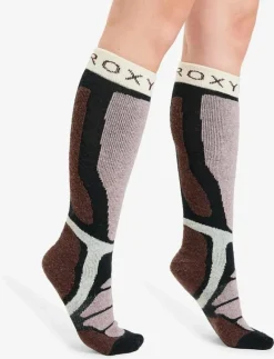 Roxy HIGH PEAK SOCKS - Strumpor TRUE BLACK Best