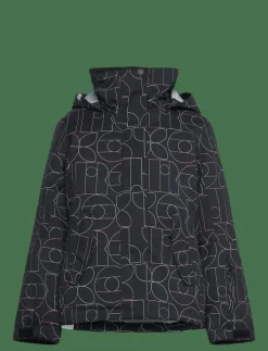 Roxy JETTY GIRL JK - Vinterjacka TRUE BLACK BOBBY LINE Clearance