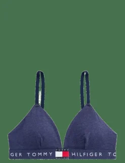 Tommy Hilfiger RP TRIANGLE - Bygellösa BH:ar NAVY HEATHER New