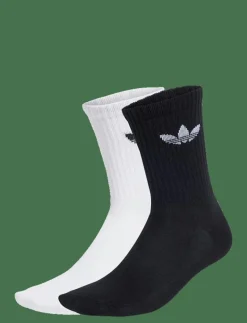 adidas Originals RUFFLE CREW 2P - Strumpor WHITE/BLACK Clearance
