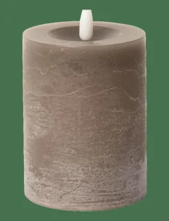 C'est Bon Rustic finish LED pillar candle - Dekoration LATTE New