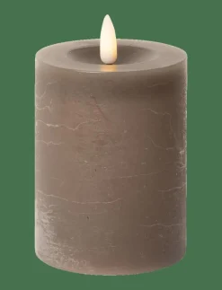 C'est Bon Rustic finish LED pillar candle - Dekoration LATTE New