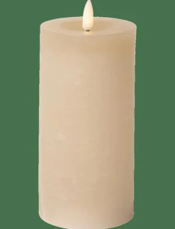 C'est Bon Rustic finish LED pillar candle - Dekoration SAND Best