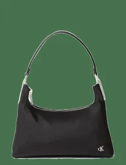 SATIN NYLON SMALL SHOULDER BAG - Axelremsväskor|Calvin Klein Best