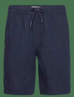 Solid SDAURELIUS ELAS. Shorts - Linneshorts INSIGNIA BLUE Discount