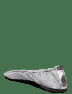 Semi-transparent mesh ballet flats - Ballerinas|Mango Best