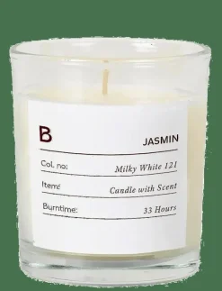 Broste Copenhagen Sense Scented Candle - Blockljus WHITE/SCENT JASMIN Best
