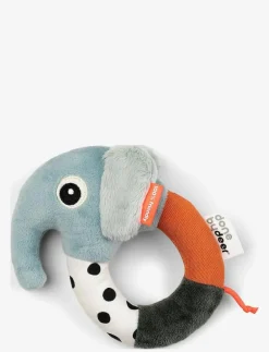 Done by Deer Sensory ring rattle Elphee - Interaktiva leksaker BLUE Hot